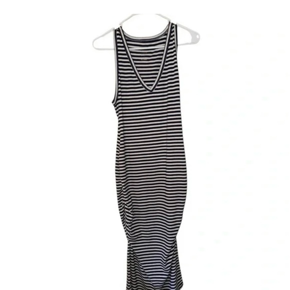 A New Day Blue and White Striped Maxi Dress - Picture 2 of 5